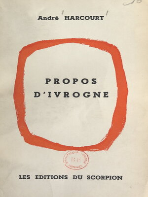cover image of Propos d'ivrogne